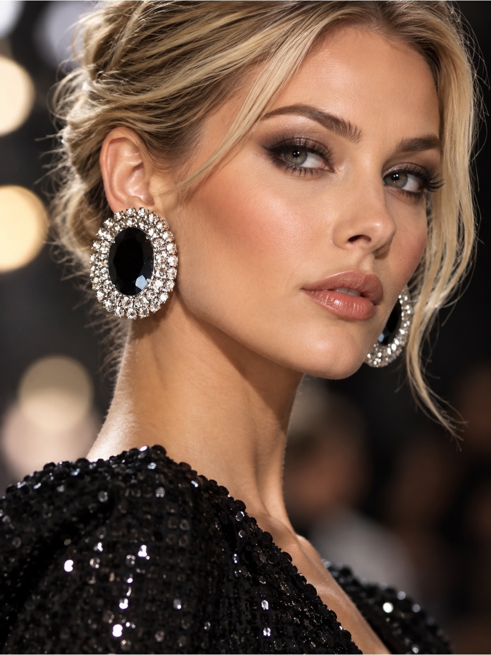 Glamorous statement earrings